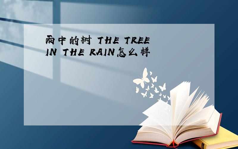 雨中的树 THE TREE IN THE RAIN怎么样
