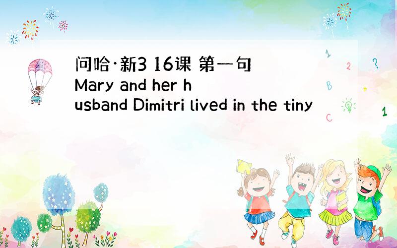 问哈·新3 16课 第一句 Mary and her husband Dimitri lived in the tiny